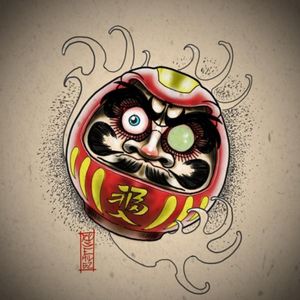 Daruma japanese tattoo