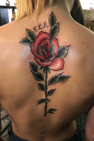 #rose #rosetattoo #tatted #tat #tattedup #tattooer #tattooist #tattooing #tattooartist #ink #inked #inkedup #neotraditional #color 