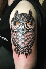 Owl Tattoo had alot of fun with this one 6 hours straight. 