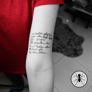 A handwriting ✒Follow us on Instagram: @karincatattoo#karincatattoo #handwritting #handwritten #tattoo #ink #tattooed #tattoos #tattoodesign #tattooartist #tattooer #tattoostudio #tattoolove #istanbul #turkey #dövme #dövmeci #writing #small #minimal #little #tiny 
