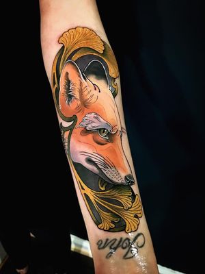 Tattoo by Leonardo Branco #LeonardoBranco #besttattoos #favoritetattoos #awesometattoos #tattoodoapp #tattooartist #tattoodoappartists #neotraditional #color #fox #animal #nature #filigree