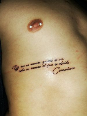 Frase mítica de Canserbero#Tattoo #Frase #Canserbero #Costillas