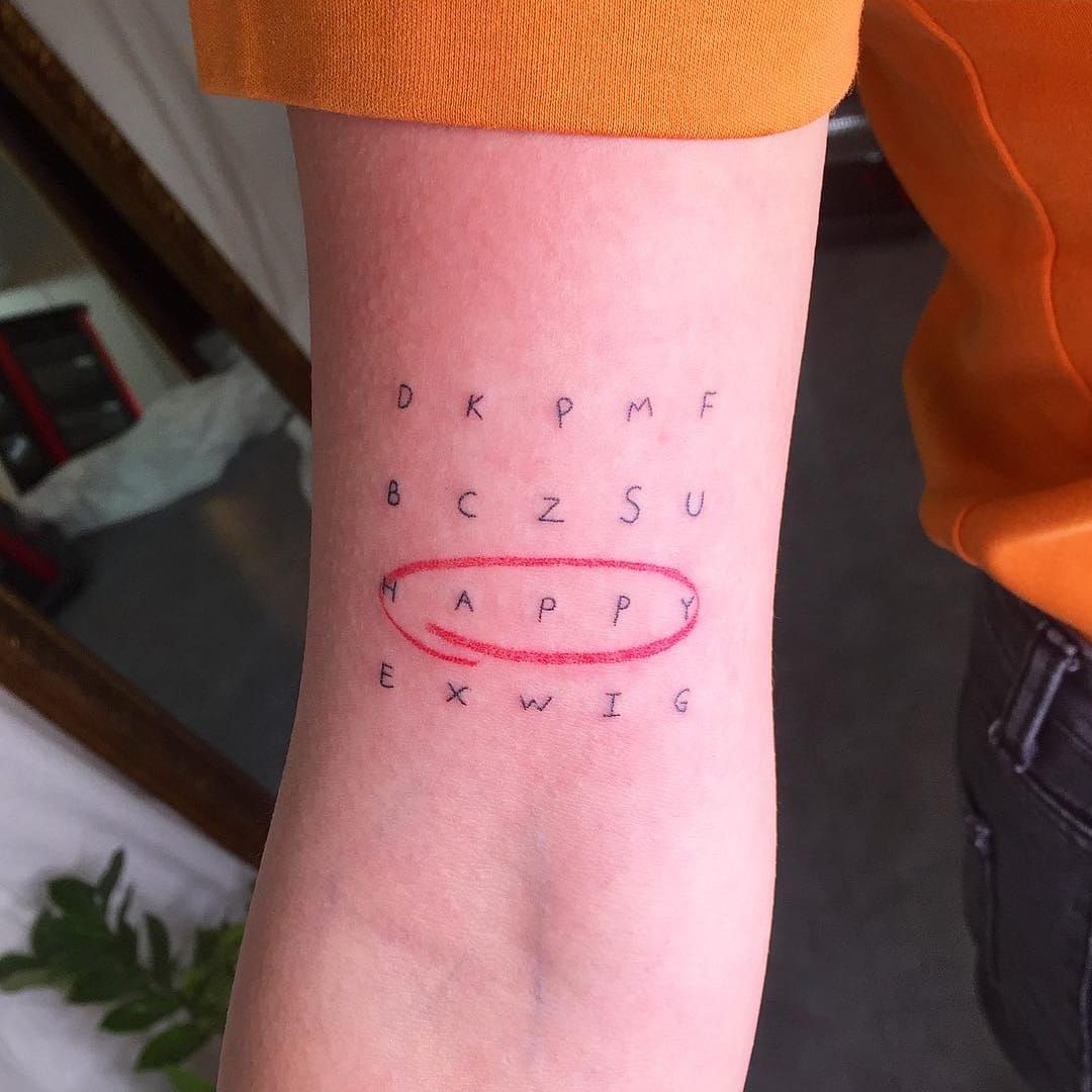 Crossword puzzle in my dads handwriting by Alethea at Transcend Tattoo in  Branford CT  Puzzle tattoos Nerd tattoo Body art tattoos