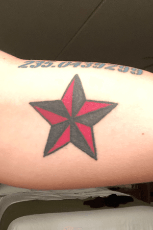 Red Nautical Star #nautical #traditional #traditionaltattoo #Star #red 