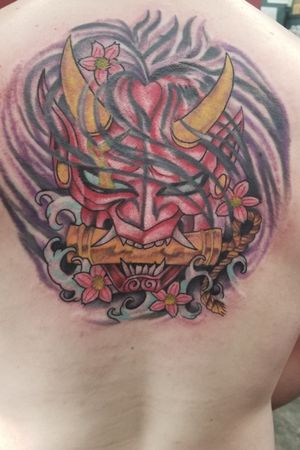 Red oni mask