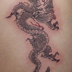 Tatuaje de Haku #Haku #ilustrativo #neojaponés #japonés #artista coreano #inspiración japonesa #dragón