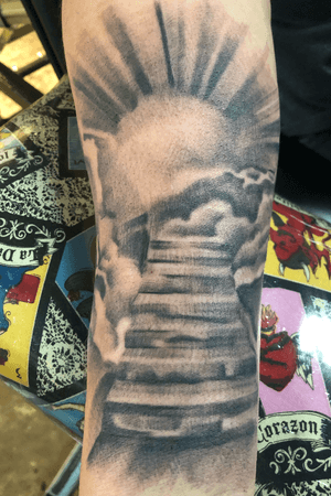 Tattoo uploaded by Max G. • #stairwaytoheaven #drunkenmonkeys # ...