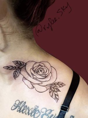 Rose for a walk in#rose #nyctattoos #nyc #flower