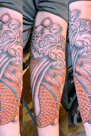 Got to finish and re work this asian piece for a rad client at the show 