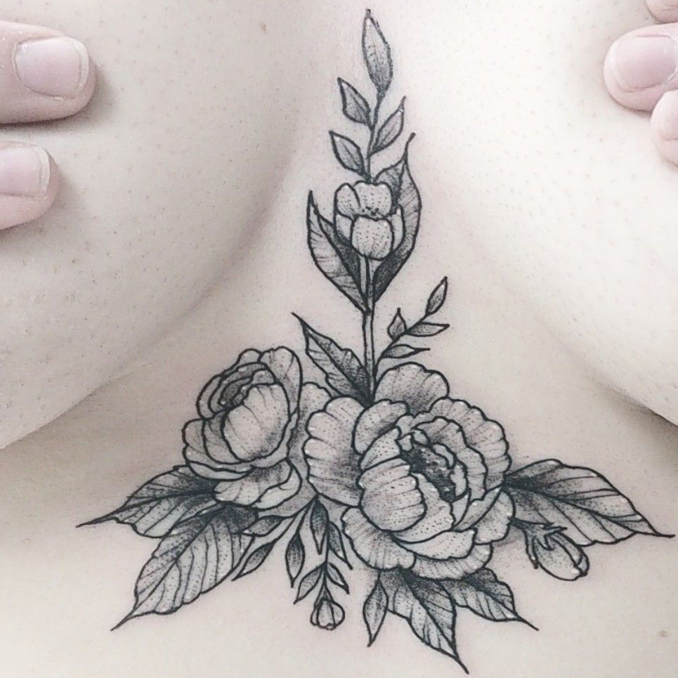 Cabbage Rose Tattoo by Adam Lauricella TattooNOW