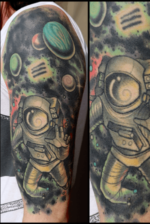 Space man enering a void. 3 years healed. 