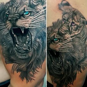 Tattoo by scrap machine tattoo studio
