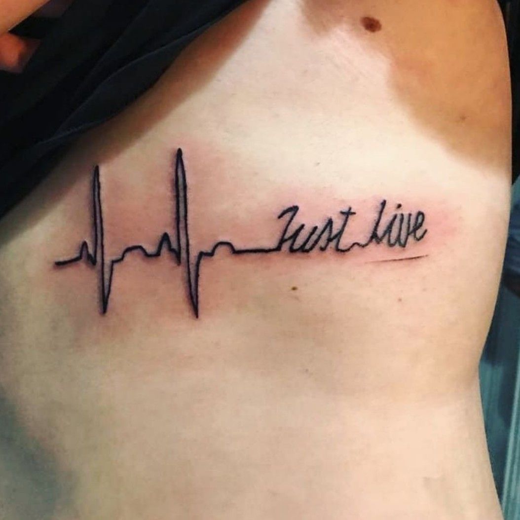 Tattoo uploaded by charlotte49  justlive electrocardiogram arm   Tattoodo