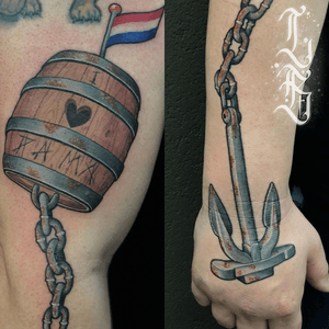 Done by Lex van der Burg @swallowink @iqtattoogroup #tat #tatt #tattoo #tattoos #tattooart #tattooartist #arm #armtattoo #hand #handtattoo #neotraditoonal #neotraditionaltattoo #anchortattoo #anchor #barrel #barreltattoo #dutch #dutchtattoo #color #colortattoo #inkee #inkedup #inklife #inklovers #art #bergenopzoom #netherlands