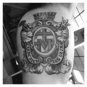 #heraldic #linework #carpediem #plusultra #catholic #tattoo