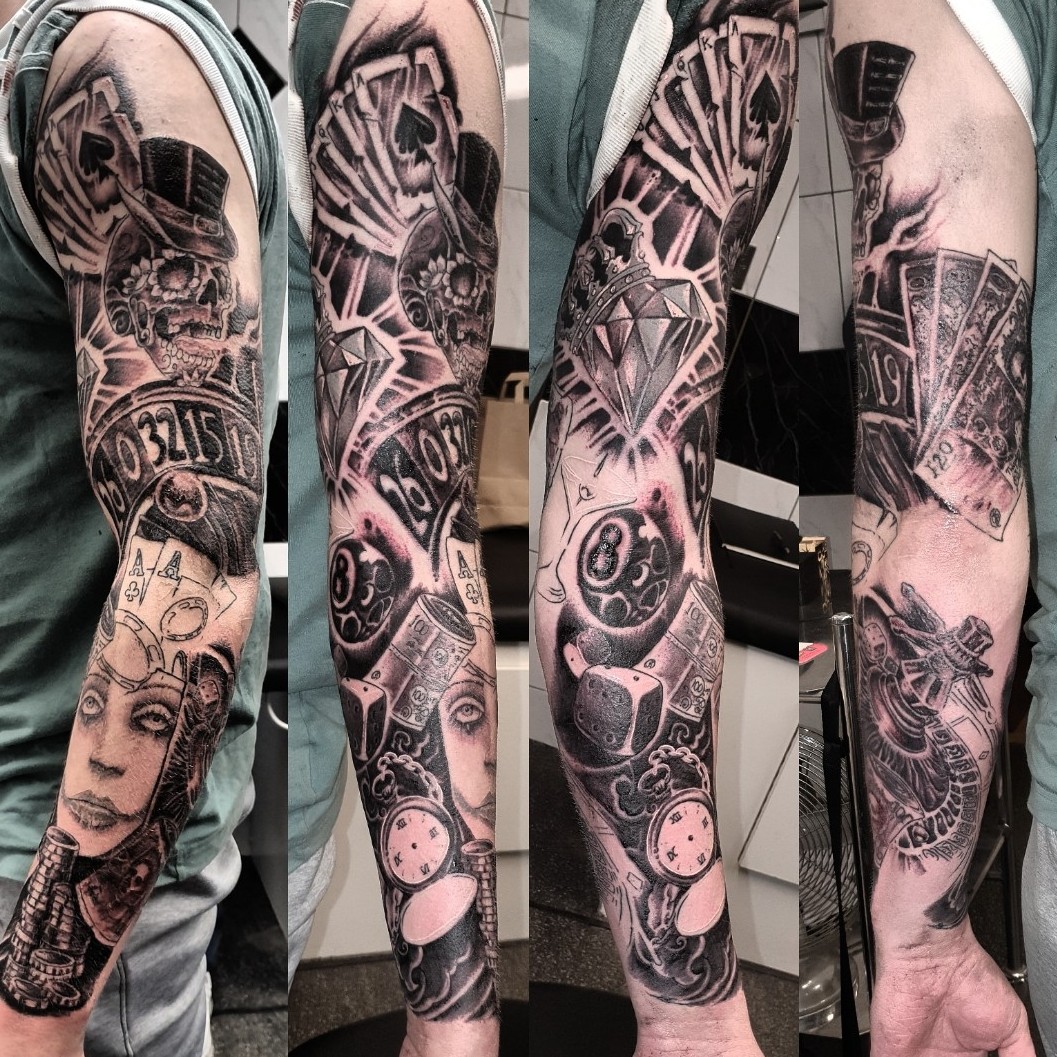 Share more than 75 gambler sleeve tattoo best  thtantai2