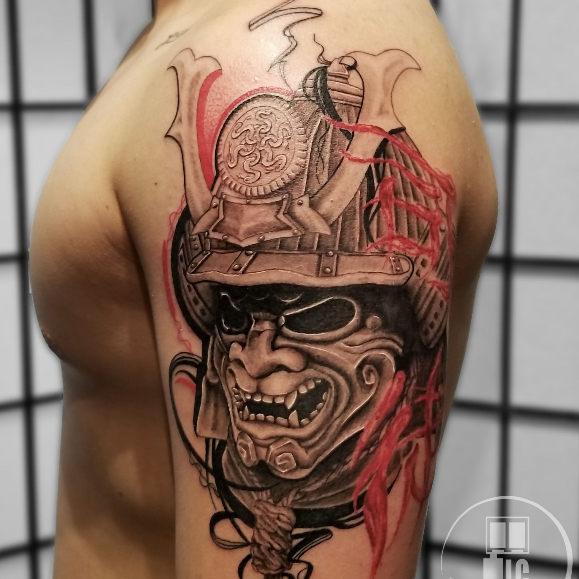 Resultado de imagen para demon samurai tattoo  Männliche tattoo ärmel  Japanische tattoos Samurai tattoo