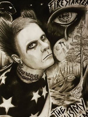 #charcoaldrawing #charcoal #pencildrawing #Prodigy #KeithFlint #keefflint #keef #firestarter 