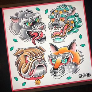 Tattoo flash by Alice SB #AliceSb #color #traditional #newschool #neotraditional #mashup #bold #bright