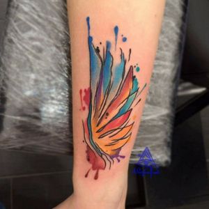 Watercolor wing#alexkonti #tattoosketch #watercolor #watercolortattoo #gdansk #gdynia #gdańsk #sopot #trojmiasto #tatuaz #tattoo #wingstattoo 
