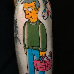 Tatuaje de Rukus #Rukus #Rukustattoo #cartoontattoos #cartoon #90s #newschool #tvshow #thesimpsons