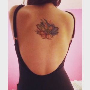 #watercolor #backtattoo 