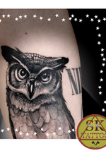 Owl tattoo realistic