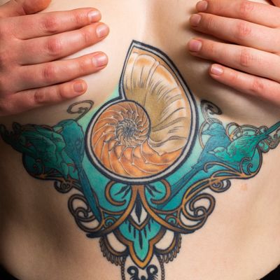 Nautical sternum and under breast, chest photo by Klover 