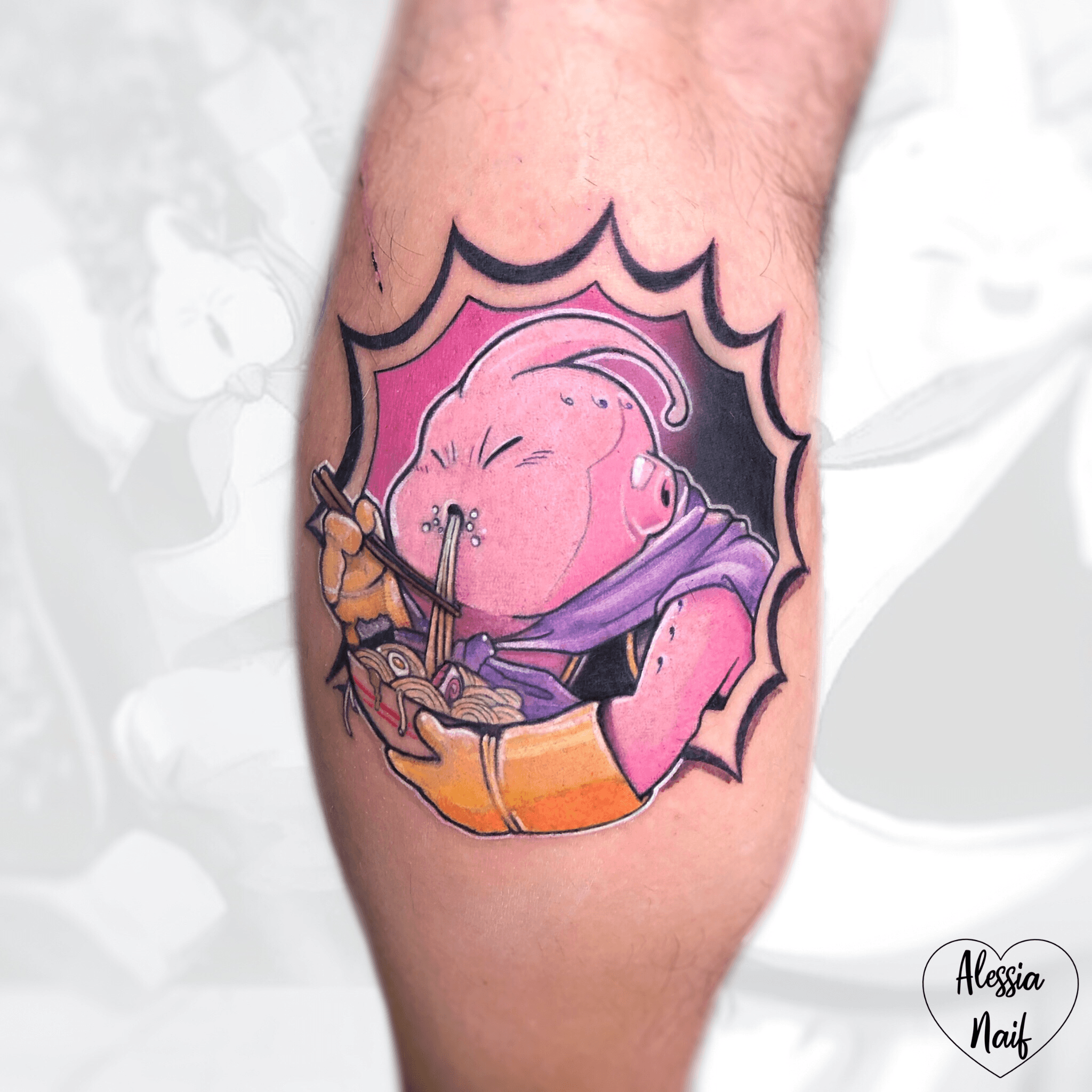 Take a look at this amazing Majin Buu tattoo by artist jamesfoltz Want to  book your next tattoo with us Call or text 657  Instagram