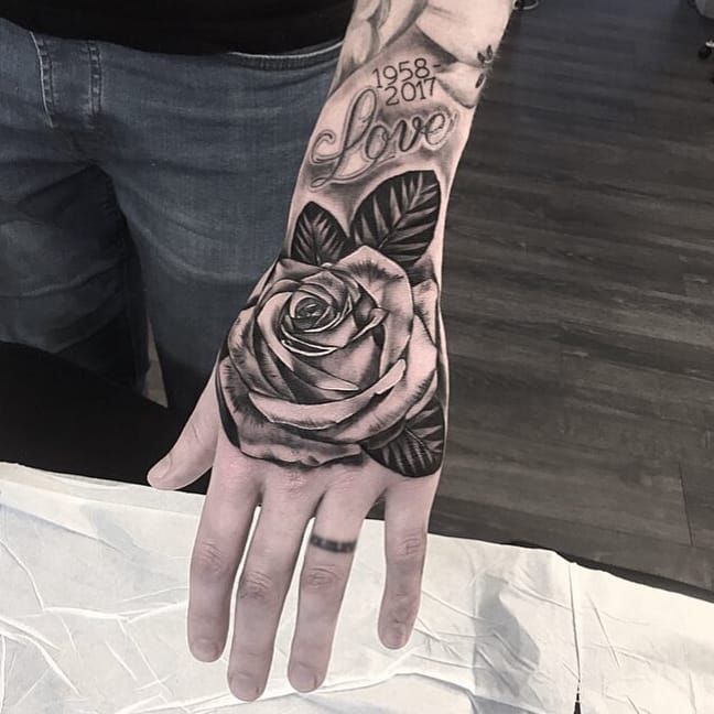 half skeleton hand tattoo with roseTikTok Search