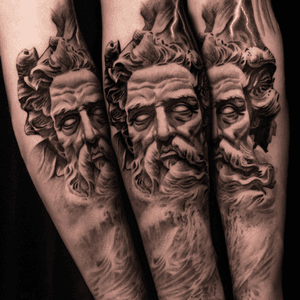 Poseidon- #Tattoodo #blackandgrey #tattoos #inked #losangeles #bnginksociety #reservoirtattoostudio #realism #Black #detail #tatted #ink #artist 