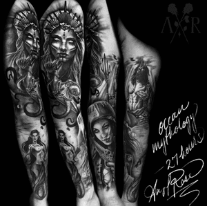 Rigjt sleeve done by angel rose at dark moon studios 