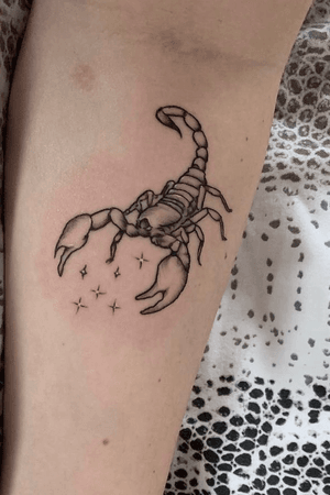 Custom scorpio design #scorpion #zodiacsign #inked 