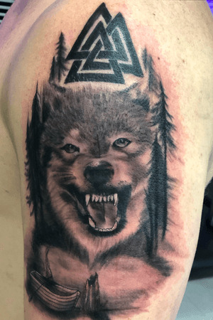 Custom wolf piece done for my client