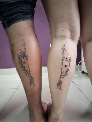 Leão e Leoa dos nossos amigos Luiz e @_juca_dani! 😍✍️🦁🐯Faça já seu orçamento! (62) 9 9326.8279#tattoo #ink #blackwork #tattoolife #Tatuadouro #love #inkedgirls #Tatouage #eletricink #igtattoo #fineline #draw #tattooing #tattoo2me #tattooart #instatattoo #tatuajes #blackink #lion #liontattoo #AnimalTattoo #tatuagemfeminina #tatuagemdecasal #marido #esposa 