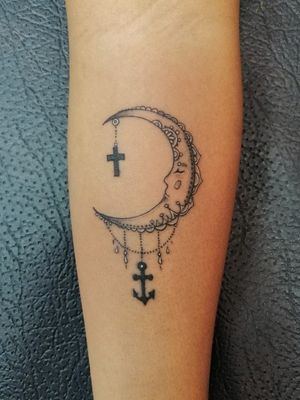 Moon tattoo design
