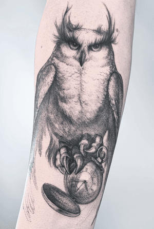 owl graphic tattoo