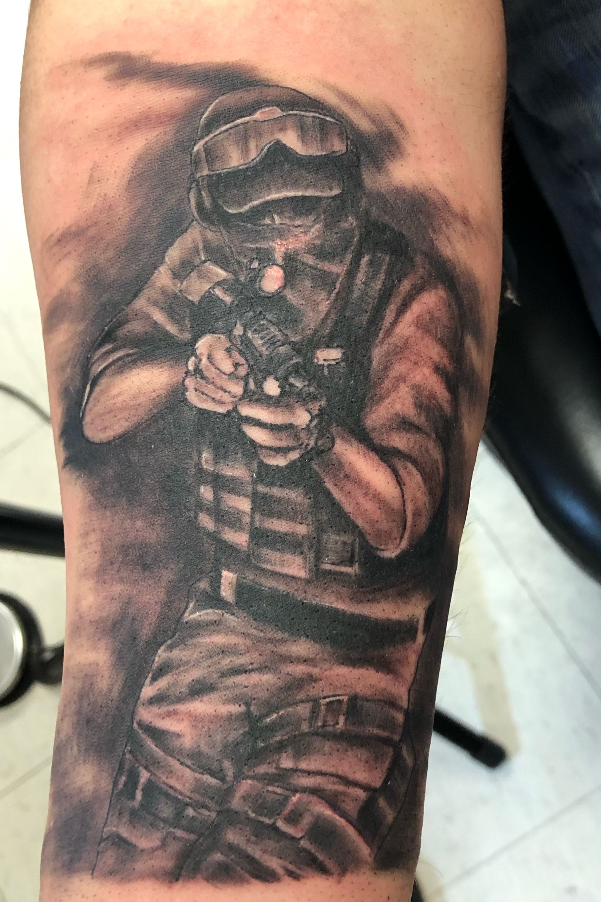 Tattoo uploaded by Michael Houle • Completed piece - The Soldier's Cross •  Tattoodo