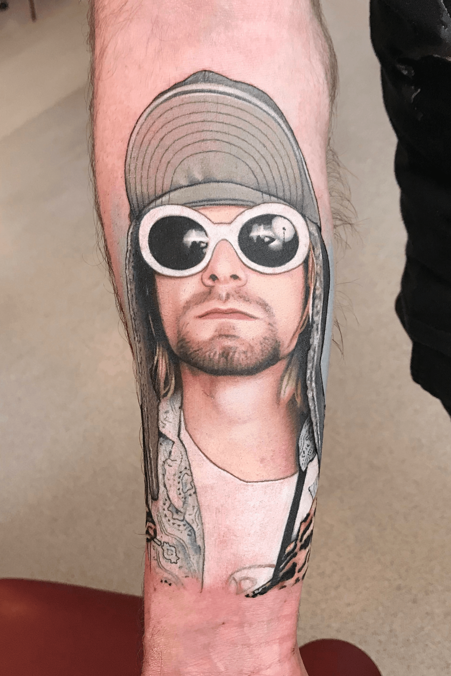 Kurt Cobain tattoo portrait by Nikko Hurtado  No 165