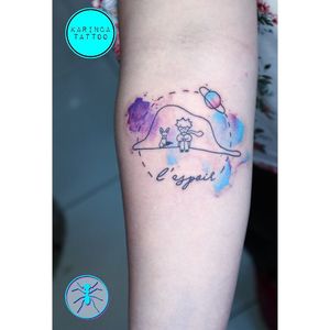 Le Petit Prince 💫🦊Instagram: @karincatattoo#LePetitPrince #littleprince #littleprincetattoo #watercolor #purple #blue #hope #tattoo #tattoos #tattoodesign #tattooartist #tattooer #tattoostudio #tattoolove #ink #tattooed #girl #woman #tattedup #dövme #dövmeci #designer #istanbul #turkey #kadıköy #forearm