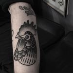 Rooster Tattoo by Blakey Tattooer #rooster #roostertattoo #blackworkrooster #blackwork #blackworktattoo #blackworktattoos #traditionalblackwork #traditionalblackworktattoo #traditional #BlakeyTattooer
