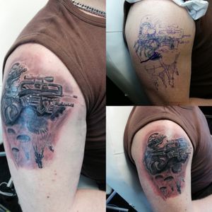 #tattoo #tattooart #ink #inked #inklive #cover #covertattoo #tattoo #ink #soldier 