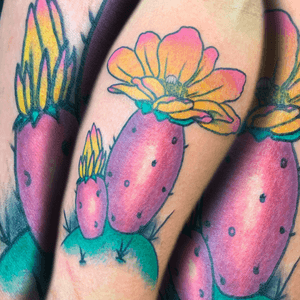 #pricklypear #cactus #traditional #neotraditional 
