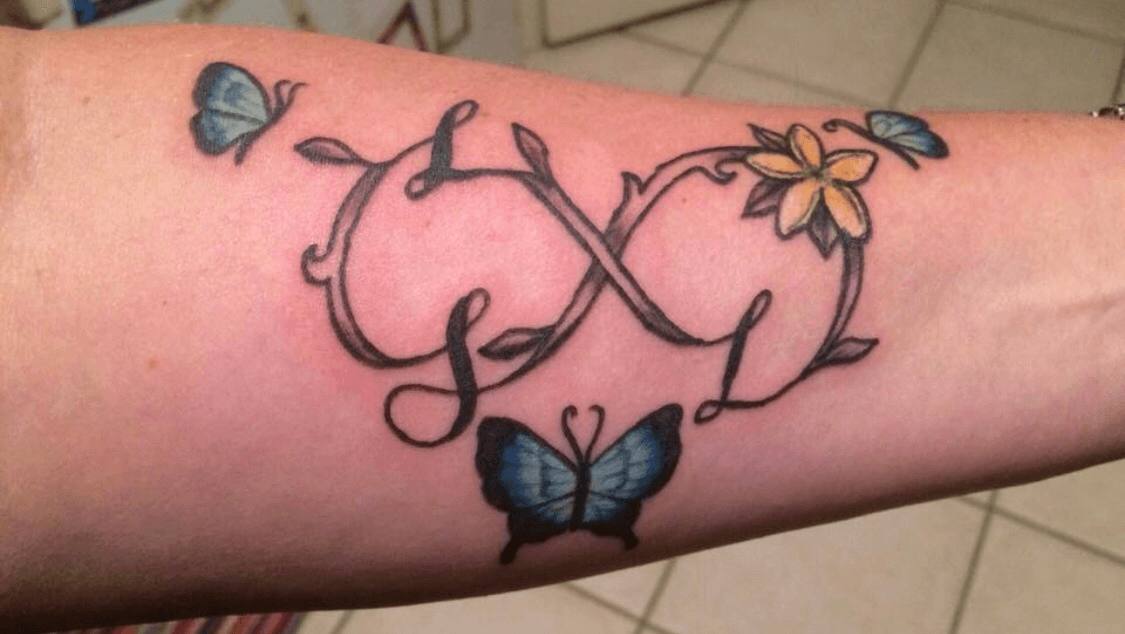 TattoosButterfly Infinity Tattoo  Infinity tattoos Flower wrist tattoos Butterfly  tattoos for women