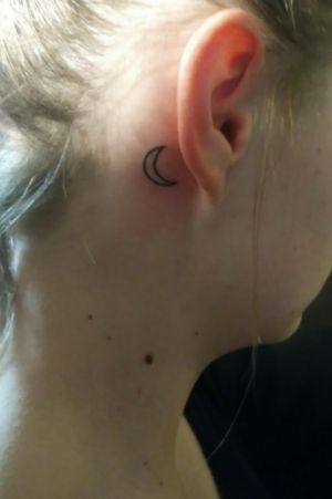 tattoo behind ear tumblr
