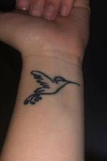 Hummingbird Wrist tattoo Cute Small