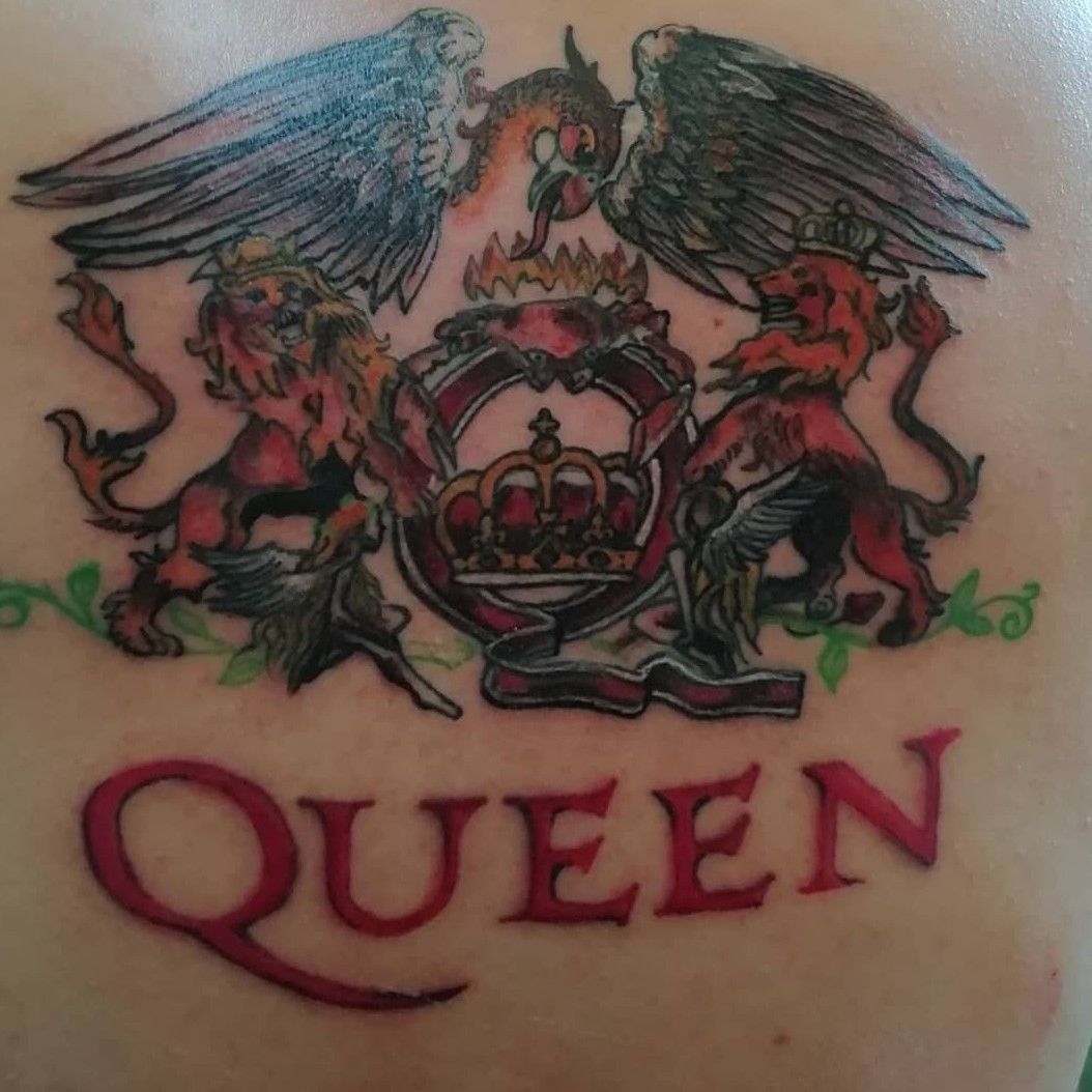 queen band logo tattoo