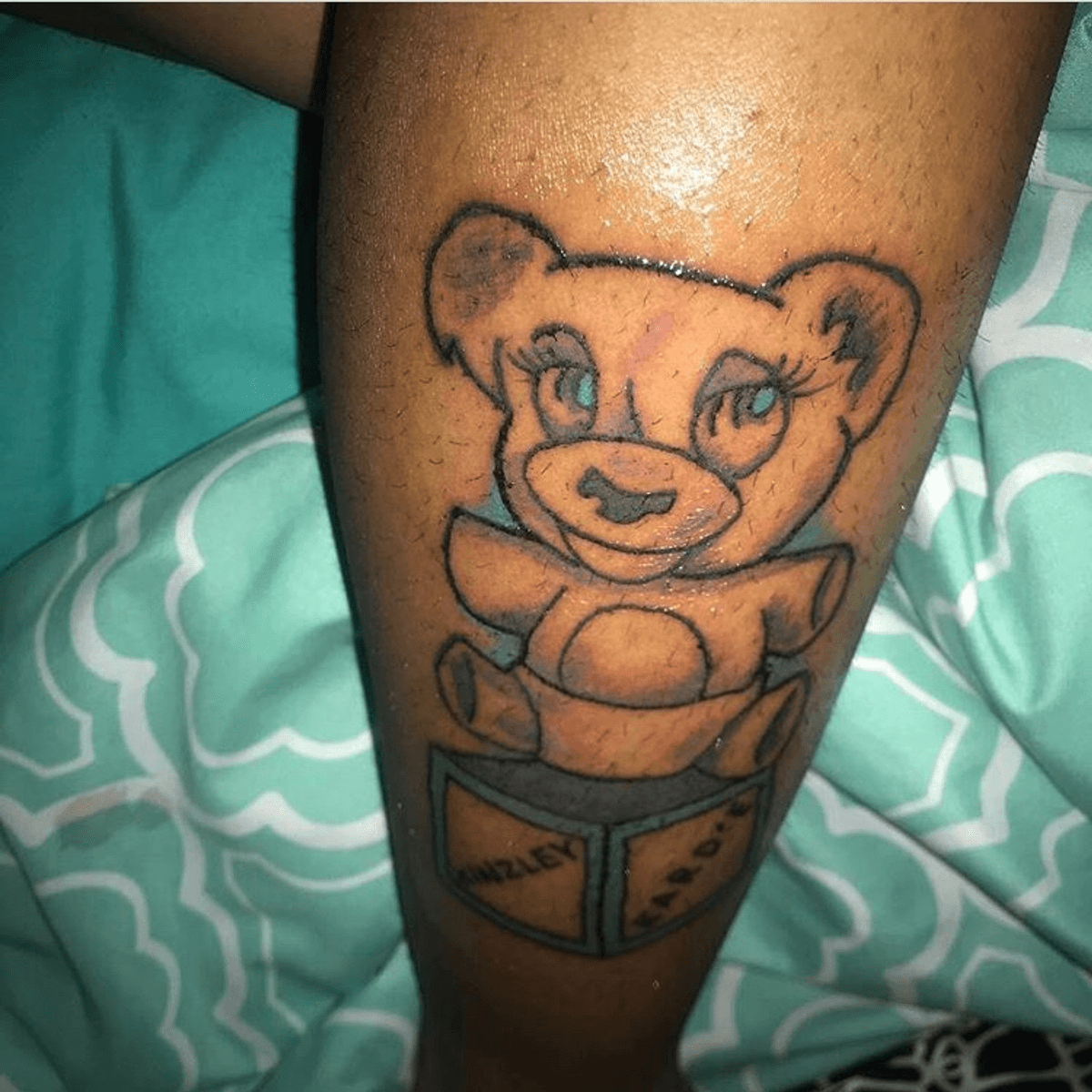 Micro Teddy Bear done by Keenan at Skin Design Tattoos in Las Vegas, NV. :  r/tattoo