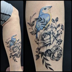 Some fresh ink for the new year.Inked by the very talented @croco_juice for more info and to schedule appointment please PM us or call 09-7421677Or just book yourself athttps://yoman.co.il/KoiTattoo#flowers #flowertattoo #birds #bird #2019 #tattooed #tattoo #tattooideas #art #artistsoninstagram #instagood #inspiration #koitattooil #blacktattoo #black #blue