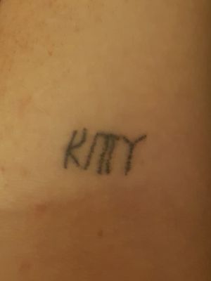 "KITTY" on my left arm
